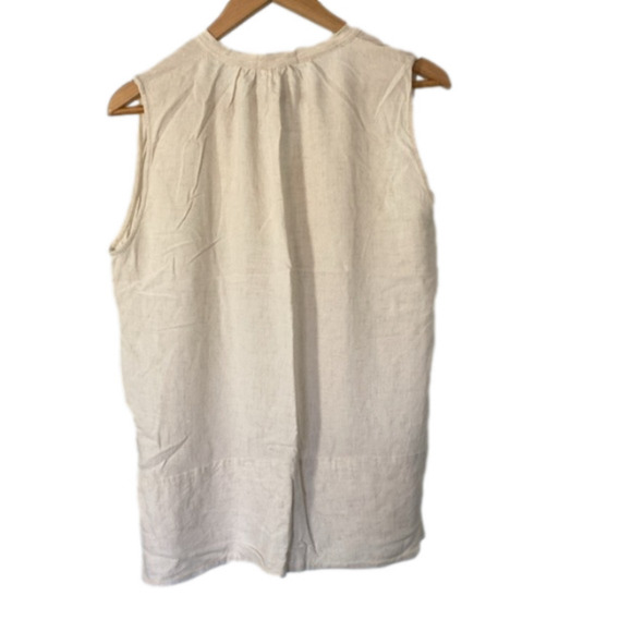 Just Living Rayon/Linen Blend Summer Sleeveless Top/Blouse, M - Picture 7 of 7